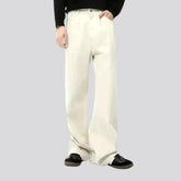 Stylish medium rise men's jean pants