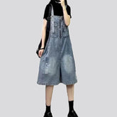 Stylish ripped women's jeans overall