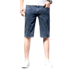 Thin denim shorts for men