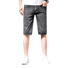 Thin denim shorts for men