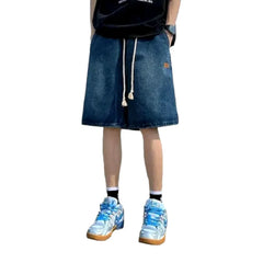 Thin jeans shorts for men