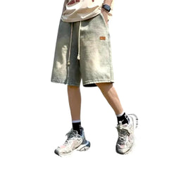 Thin jeans shorts for men