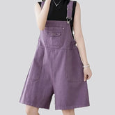 Trendy casual colorful baggy women's jeans overall
