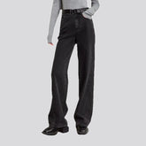 Trendy mid waist women's jeans