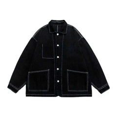 Vintage oversized men's jean jacket