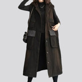 Vintage style denim coat for women