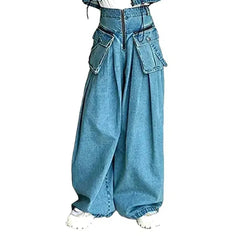 Voluminous baggy jeans for women