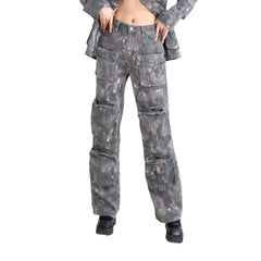 Voluminous pockets street jeans for women