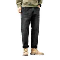 Whiskered baggy jeans for men