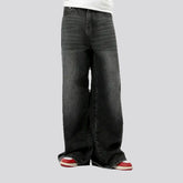 Whiskered boho style men's jeans