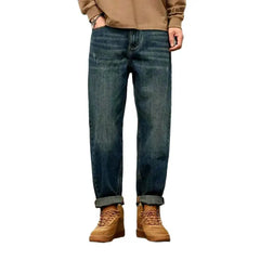 Whiskered fashion jeans for men