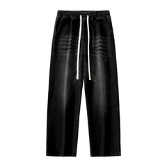 Whiskered men's stonewashed jeans