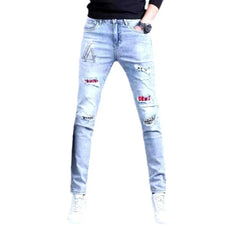 Whiskered men's street jeans