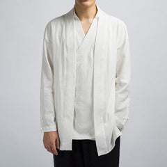 Zen Kimono+Cardigan in One Off-White