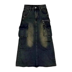 Y2k denim skirt for women