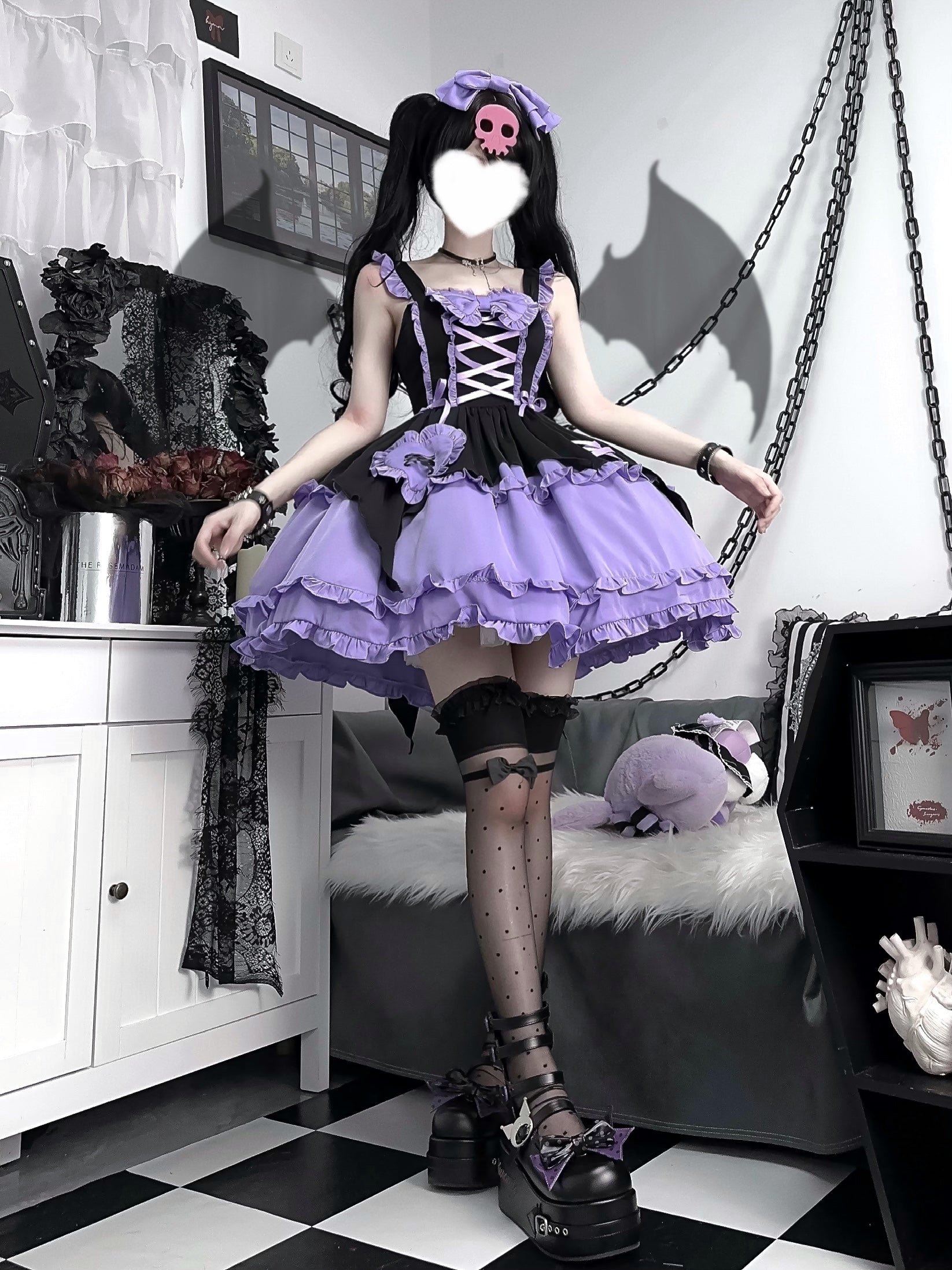 Emma Witchy Black and Purple Perfect Cute