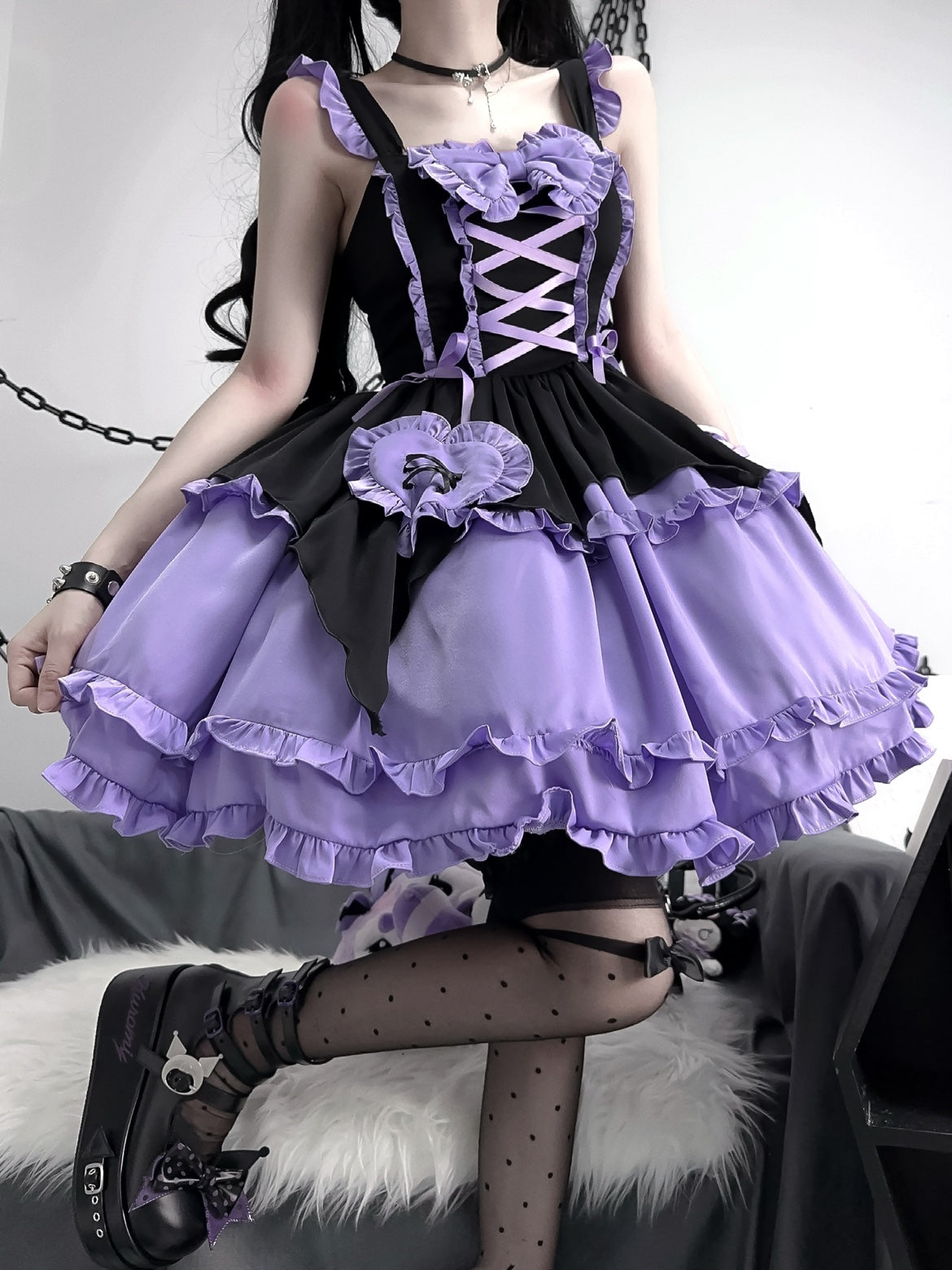 Emma Witchy Black and Purple Perfect Cute