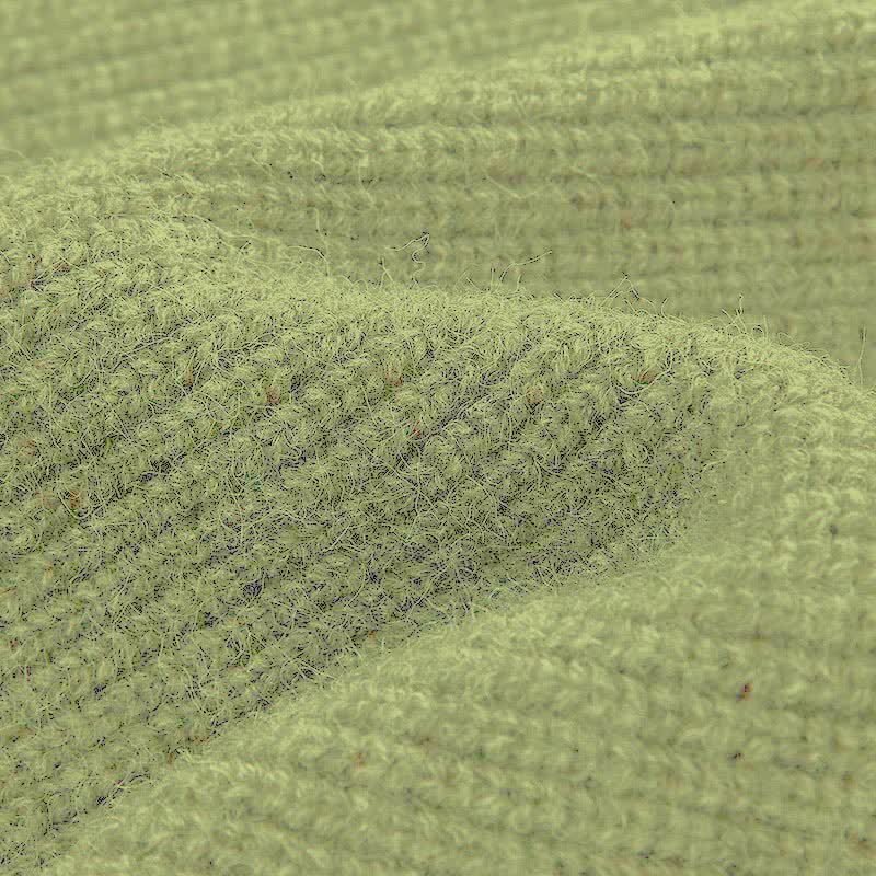 Green Cross Knit Crop Sweater A-line Slip Dress