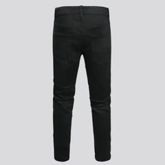 Mid waist graffiti snake design men's jeans