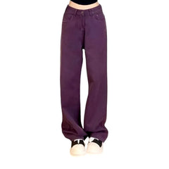 Fashionable colored baggy jeans for ladies
