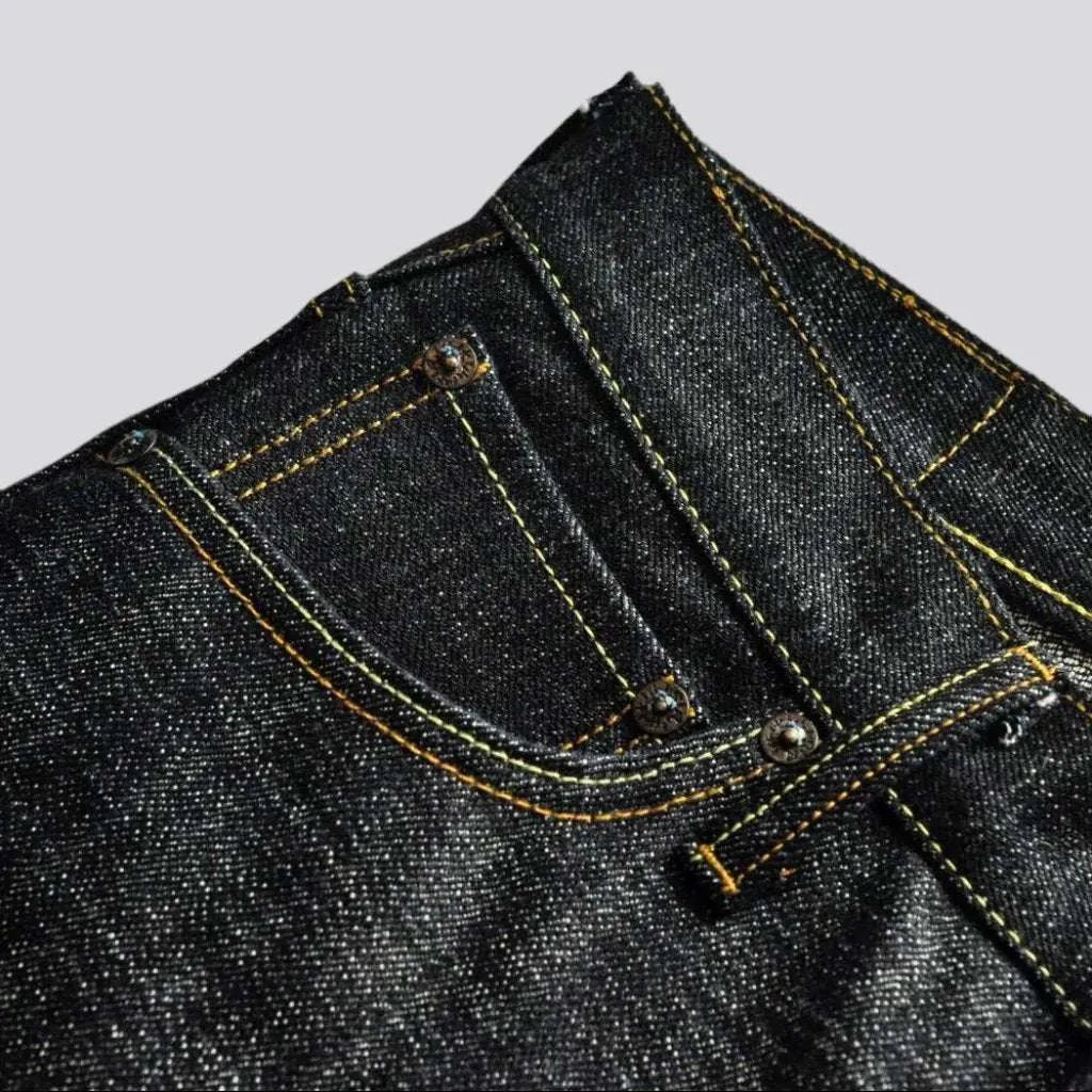 High-waist 16.5oz selvedge jeans for men