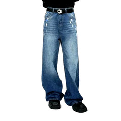 Mid rise trendy men's jeans