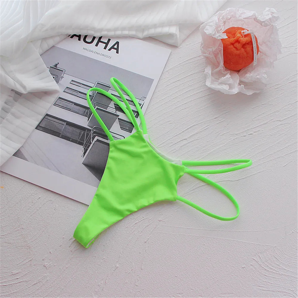 1-2pcs Double Layer Ladies Thong