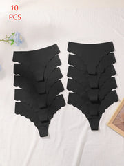 10 seamless Thongs