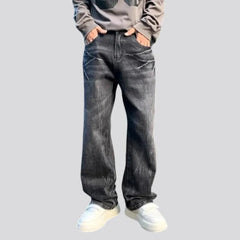 Mid rise baggy vintage jeans for men