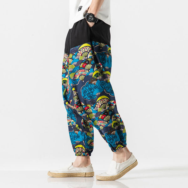 Nettai Harem Pants Green Fan