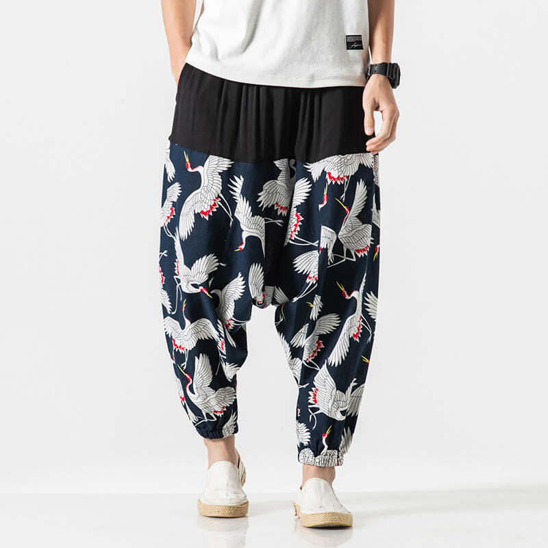 Nettai Harem Pants Blue Crane