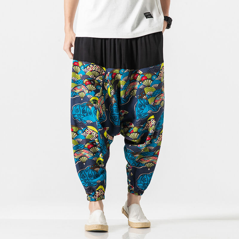 Nettai Harem Pants Green Fan