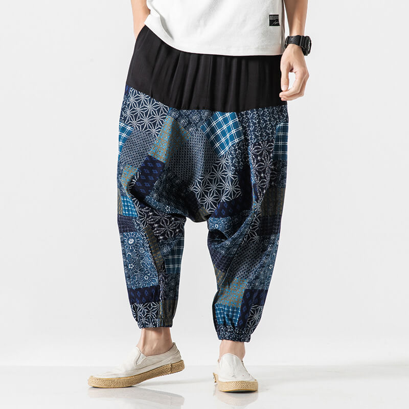 Nettai Harem Pants Blue Patch