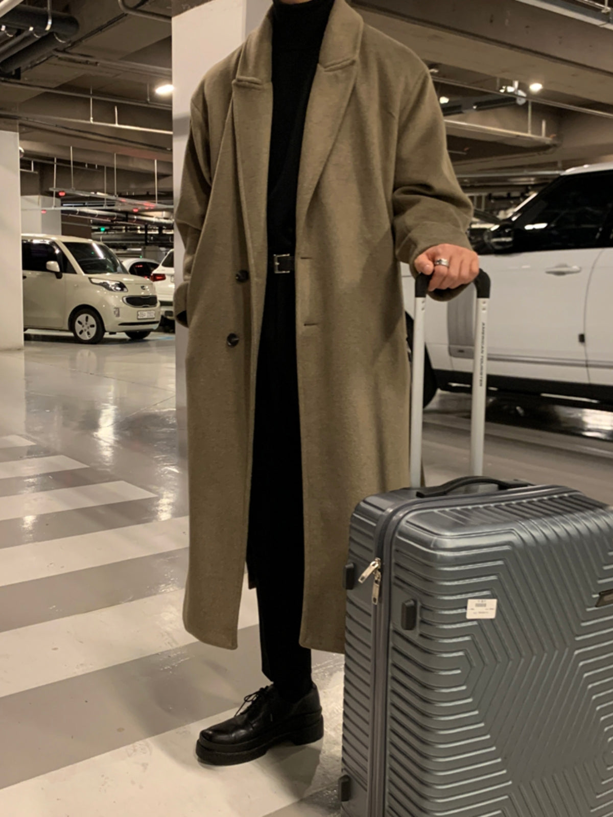 Loose Long Thick Cashmere Coat