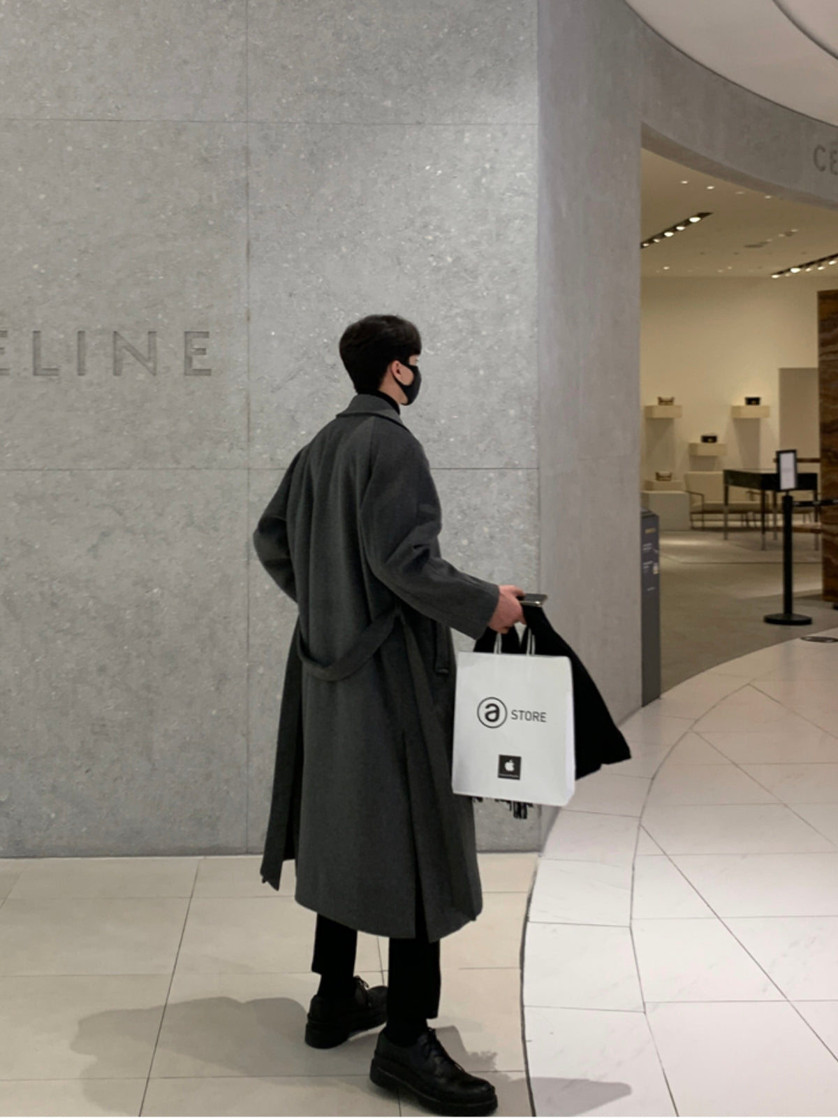 Loose Long Thick Cashmere Coat
