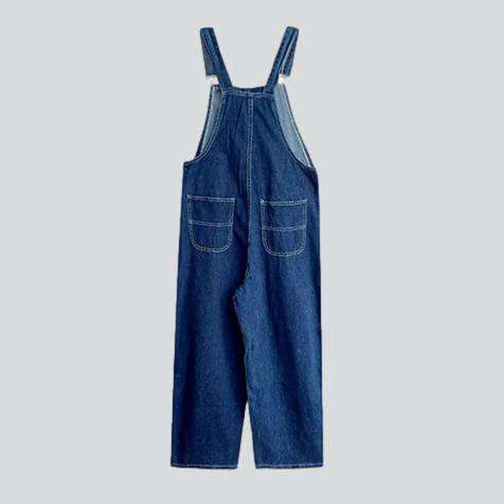Men's baggy denim jumpsuit