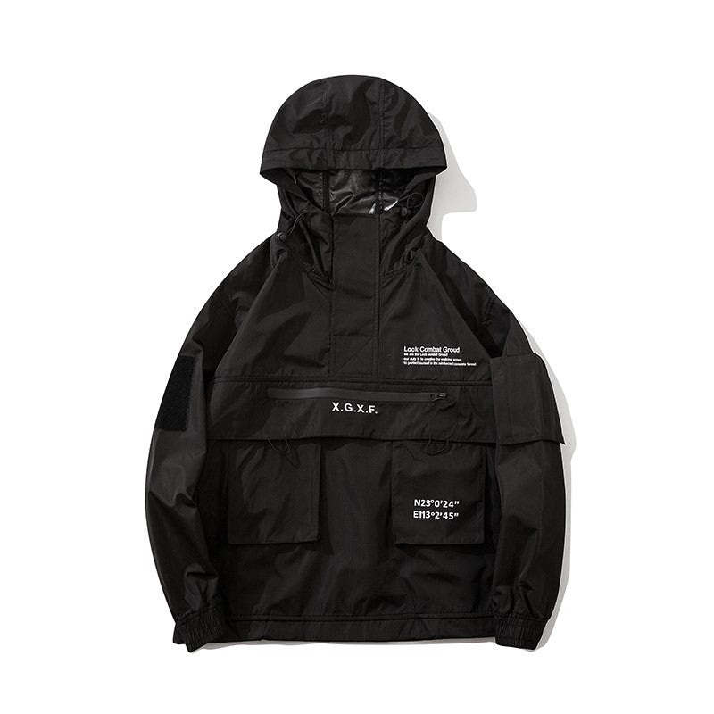 Multipockets Techwear Cargo Hooded Jacket