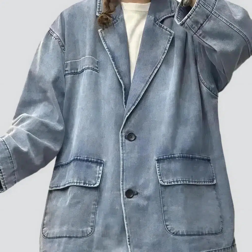 Fashion chore women's jean blazer