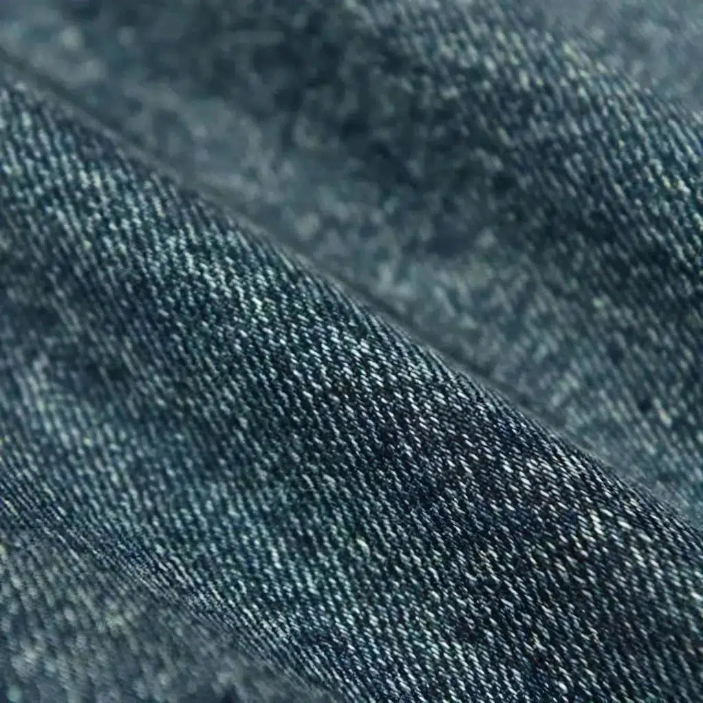 Moderate-dye mid waisted jeans for men