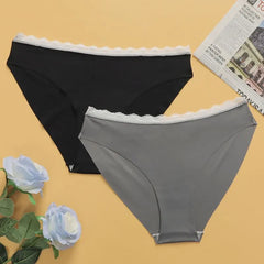 1PC Female Ice Silk Comfortable Panties