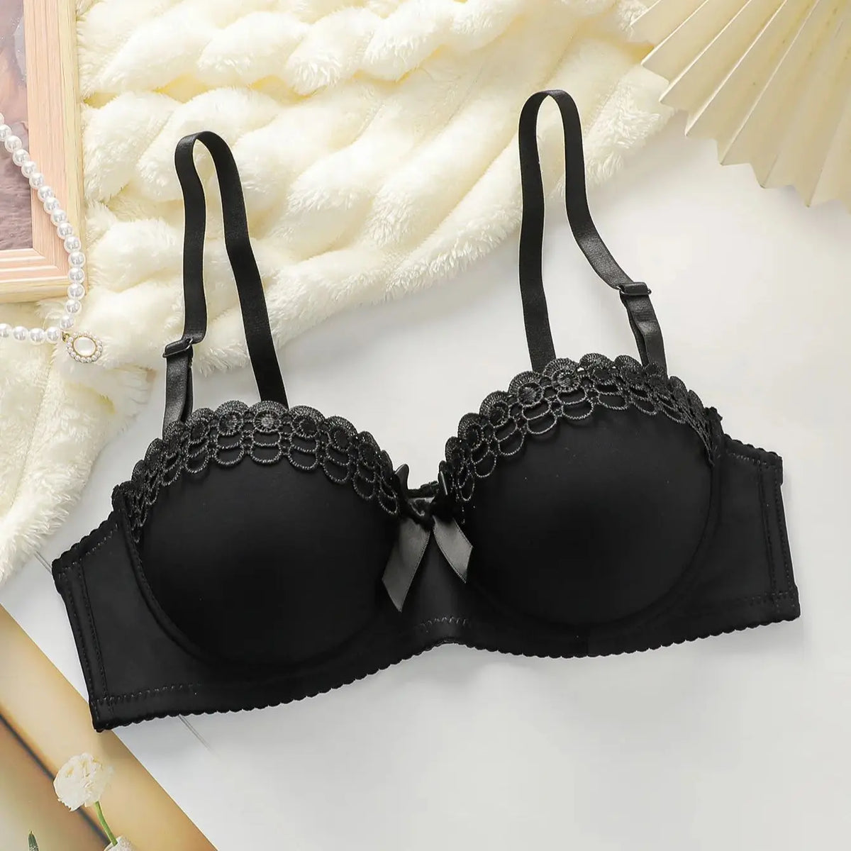 1PC Women Lace Push Up Bra