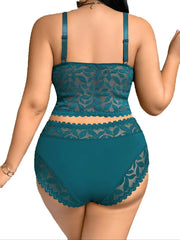 1XL-4XL Women's Plus Size Wireless Lace lingerie