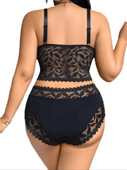 1XL-4XL Women's Plus Size Wireless Lace lingerie