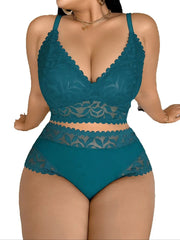 1XL-4XL Women's Plus Size Wireless Lace lingerie