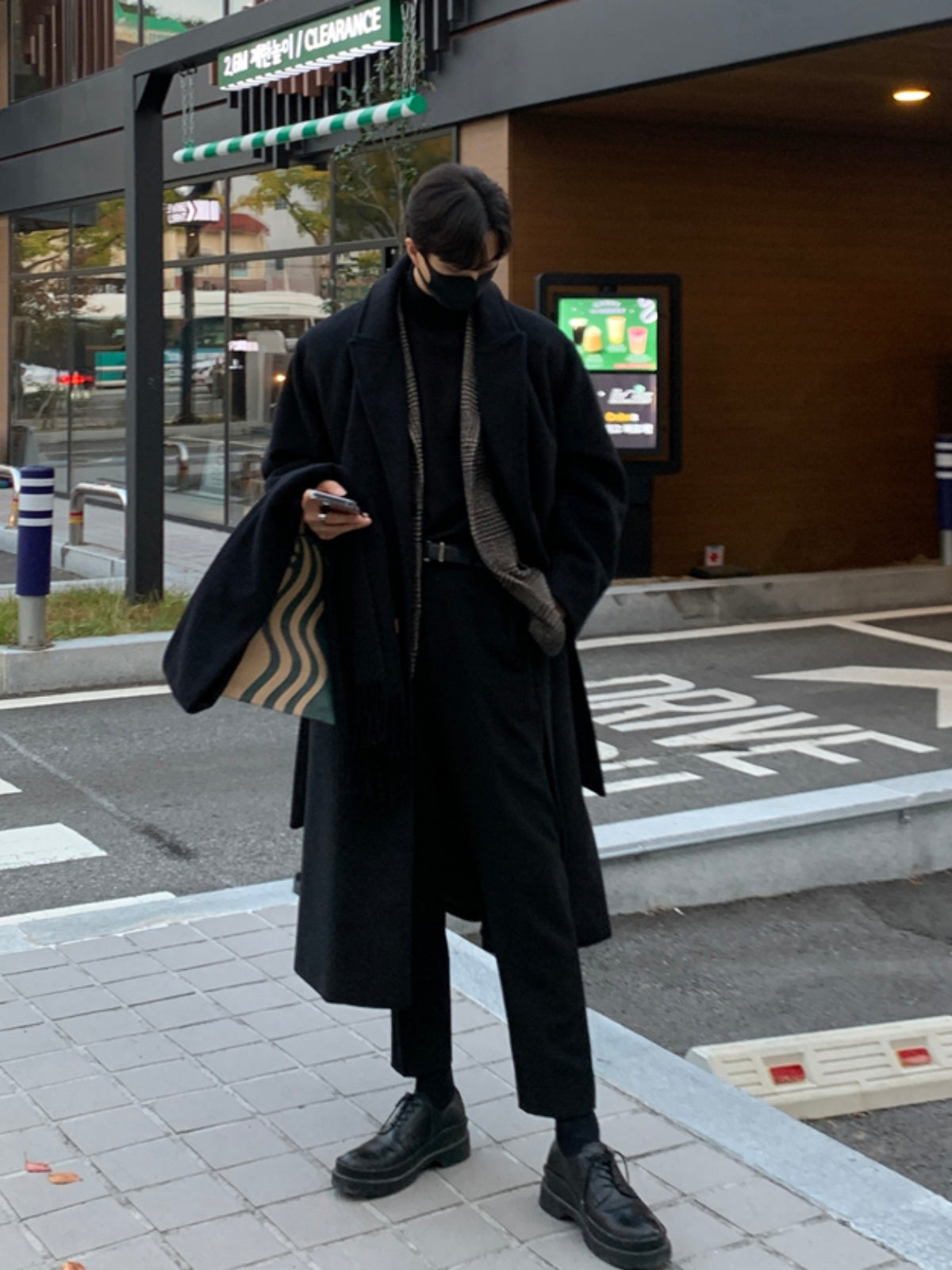 Loose Long Thick Cashmere Coat