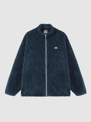 Loose Soft Coral Velvet Plush Jacket