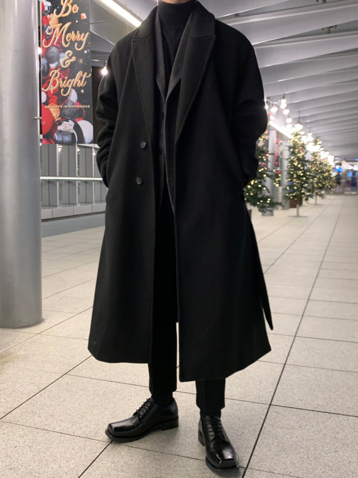 Loose Long Thick Cashmere Coat