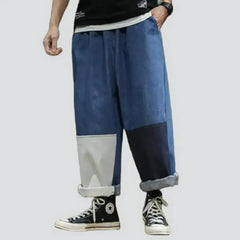 High-waist fashion jeans for men