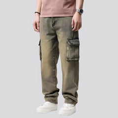 Yellow-cast men's y2k jeans
