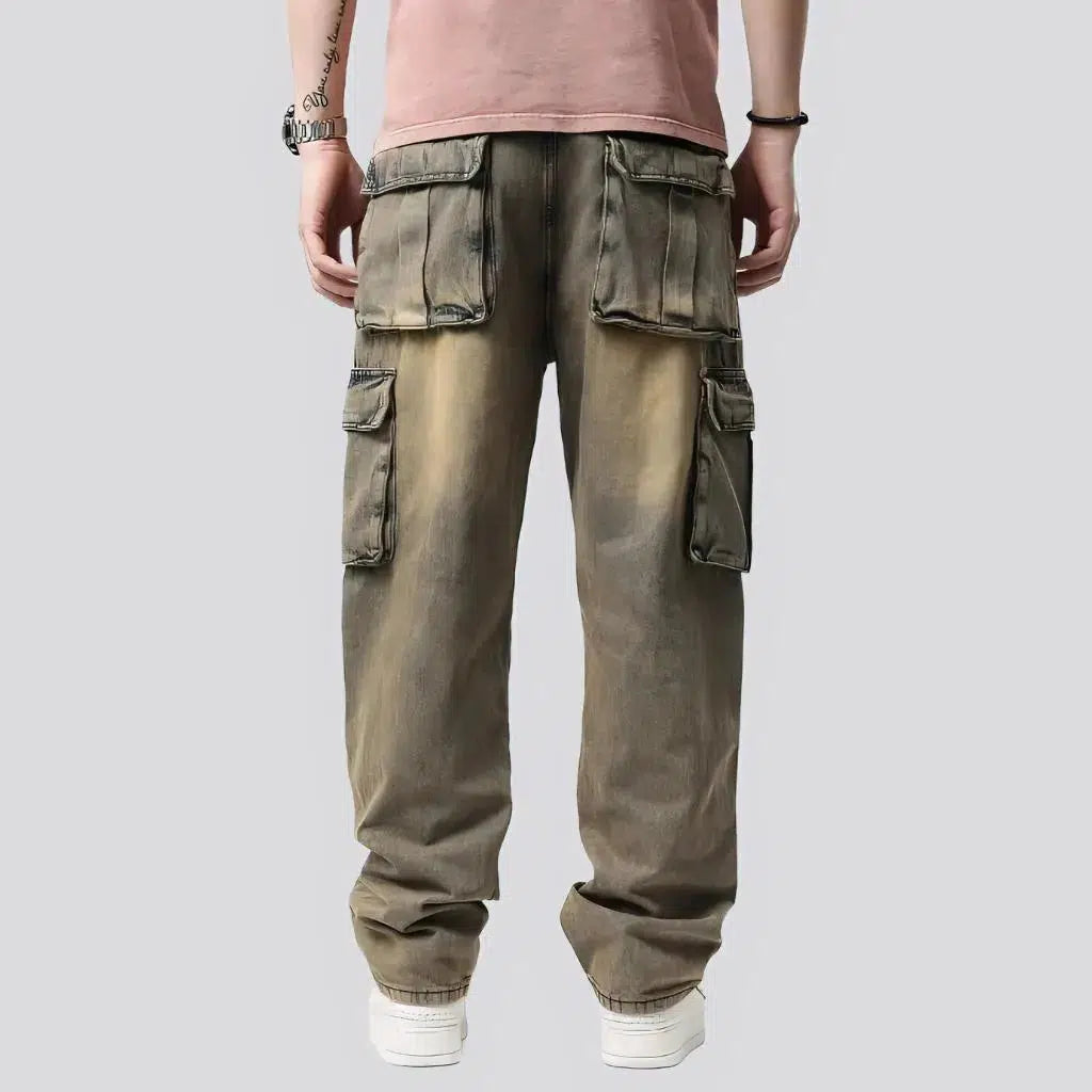Yellow-cast men's y2k jeans